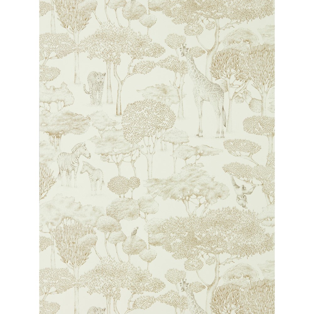 Shamwari Wallpaper 112244 by Harlequin in Chalk Gold Yellow